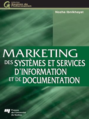 cover image of Marketing des systèmes et services d'information et de documentation